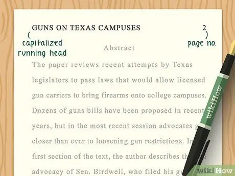 Напишите аннотацию в APA Step 1