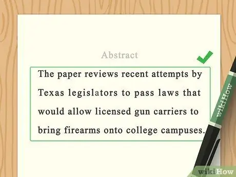 Напишите аннотацию в APA Step 11