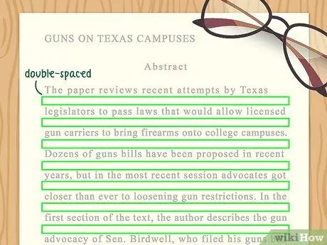 Напишите аннотацию в APA Step 3