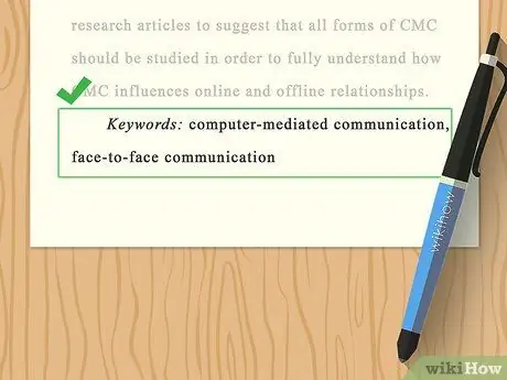 Напишите аннотацию в APA Step 6
