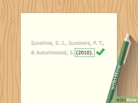 Цитируйте нескольких авторов в APA Step 4