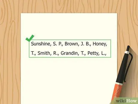 Цитируйте нескольких авторов в APA Step 7