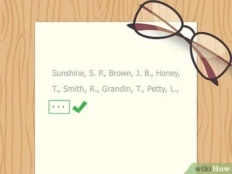 Цитируйте нескольких авторов в APA Step 8