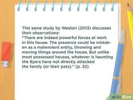 Цитируйте цитаты в APA Step 12