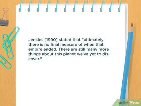 Цитируйте цитаты в APA Step 7