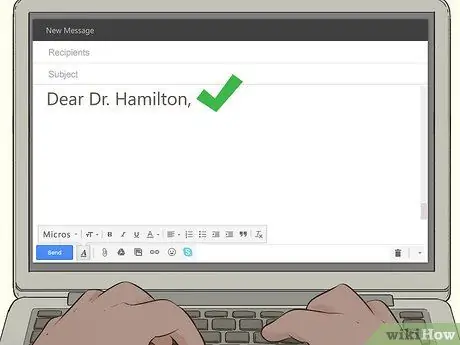 Попросите вашего профессора рекомендательное письмо по электронной почте Шаг 6