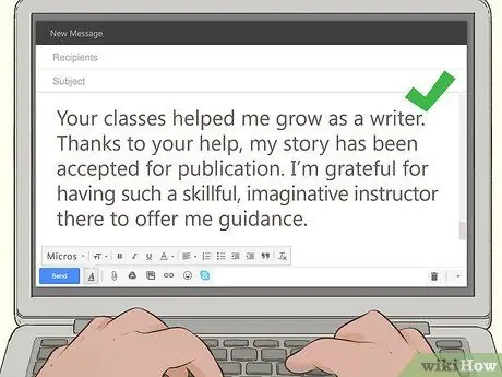 Попросите вашего профессора рекомендательное письмо по электронной почте Шаг 9