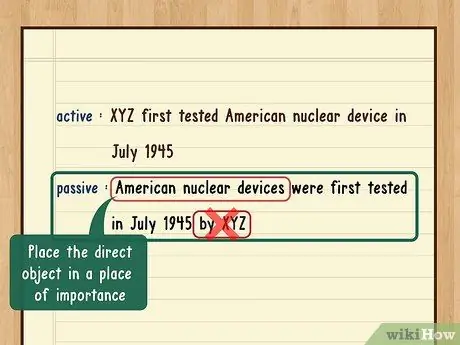 Измените предложение с активного голоса на пассивное. Шаг 9