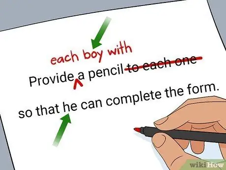 Используйте общие местоимения Шаг 1