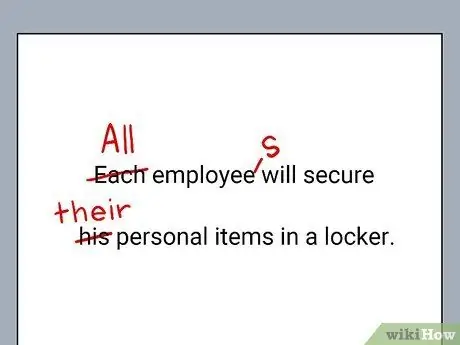 Используйте общие местоимения Шаг 4