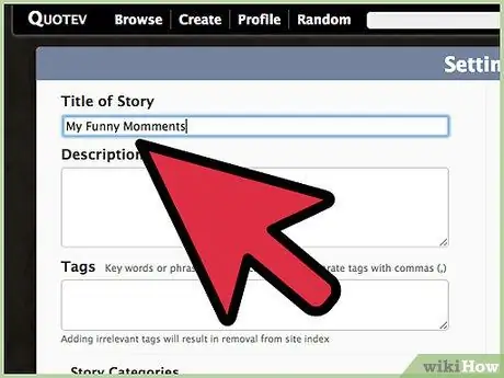 Станьте популярным автором на Quotev Step 6
