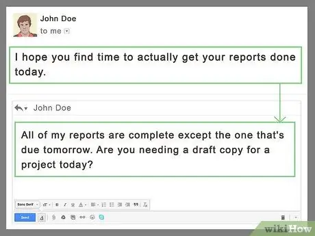 Отвечайте на грубое электронное письмо на работе, шаг 3