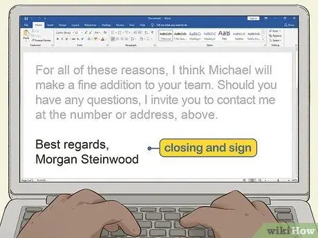 Напишите рекомендательное письмо Шаг 9