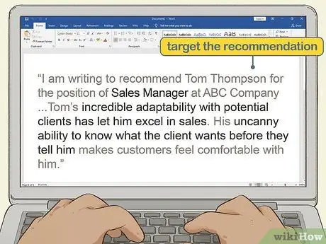 Напишите рекомендательное письмо Шаг 11