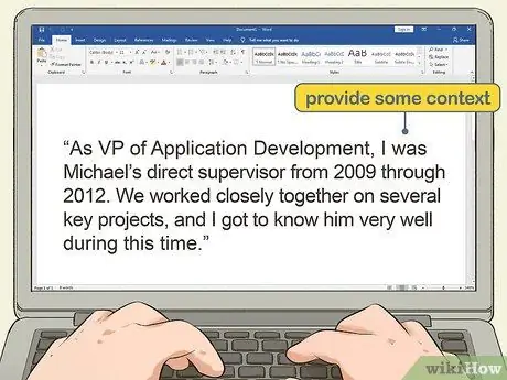 Напишите рекомендательное письмо Шаг 3