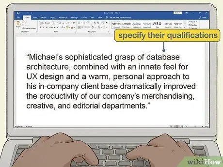 Напишите рекомендательное письмо Шаг 4