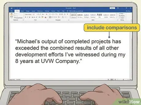 Напишите рекомендательное письмо Шаг 5