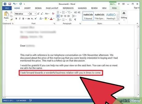 Напишите письмо о дальнейших действиях по бизнесу, шаг 10