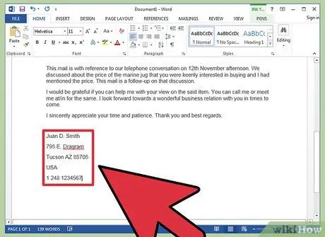 Напишите письмо о дальнейших действиях по бизнесу. Шаг 13