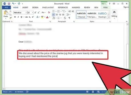 Напишите письмо о дальнейших действиях по бизнесу, шаг 4