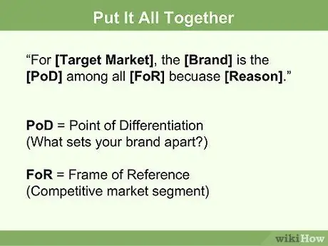 Напишите заявление о позиционировании Шаг 7