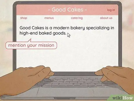 Напишите профиль компании в Интернете Шаг 2