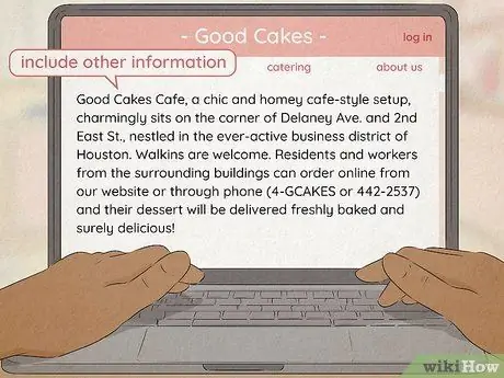 Напишите профиль компании в Интернете Шаг 5