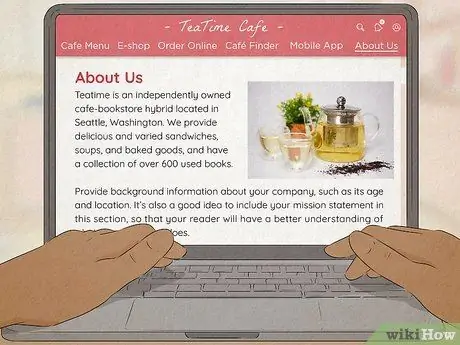 Напишите профиль компании в Интернете Шаг 7