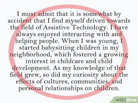 Напишите эффективное заявление о цели Шаг 1