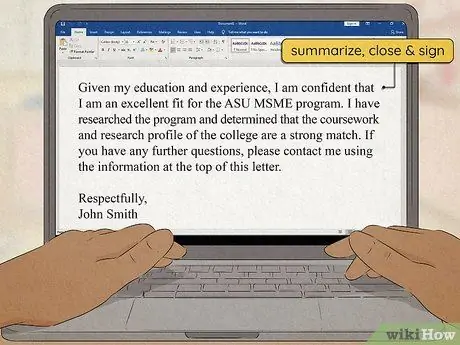 Напишите мотивационное письмо Шаг 13