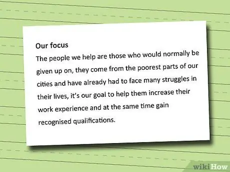 Напишите отчет об истории некоммерческой организации Шаг 5