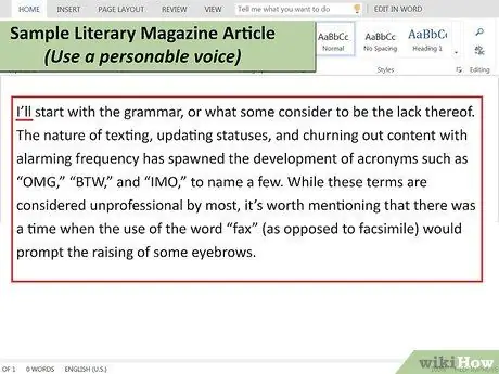 Напишите интересную статью Шаг 5