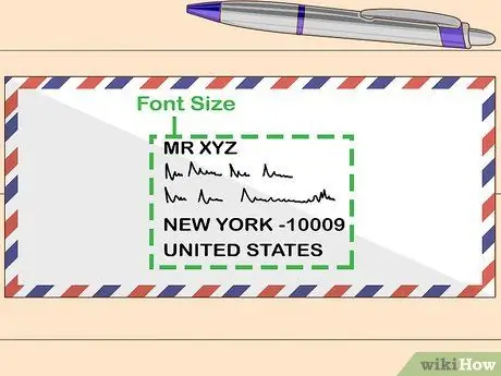 Адрес делового письма Шаг 1