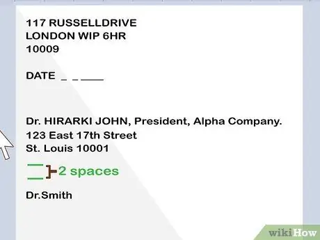 Адрес делового письма Шаг 15