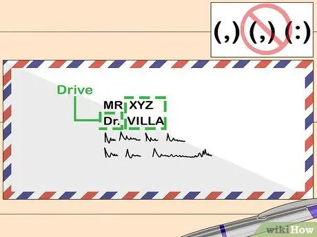 Адрес делового письма Шаг 2