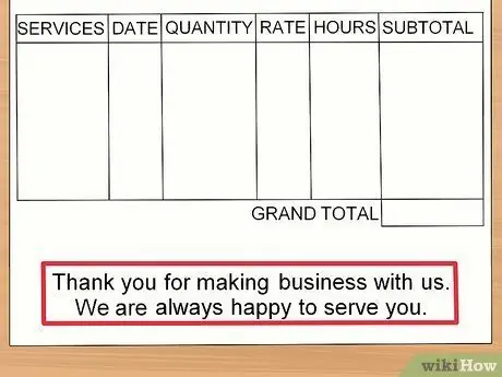 Сделать счет Шаг 9