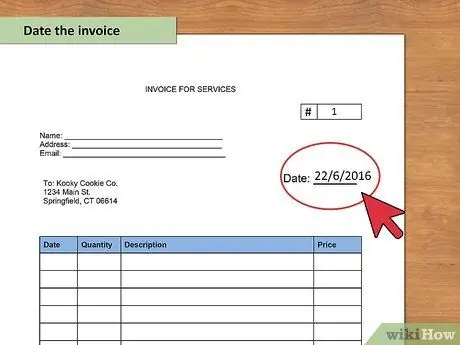 Выставить счет клиенту Шаг 3