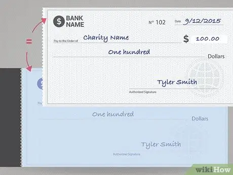 Заполните чековую книжку Шаг 10