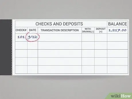 Заполните чековую книжку Шаг 4