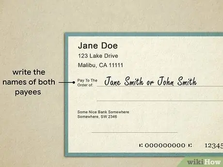 Напишите чек двум людям Шаг 7