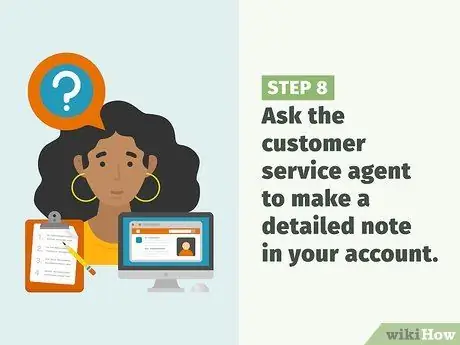 Получите хорошее обслуживание клиентов во время разговора с представителем службы поддержки клиентов Шаг 13