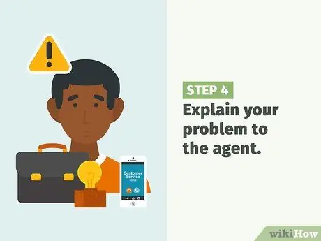 Получите хорошее обслуживание клиентов во время разговора с представителем службы поддержки клиентов Шаг 9