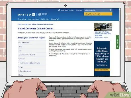 Связаться с United Airlines Step 7