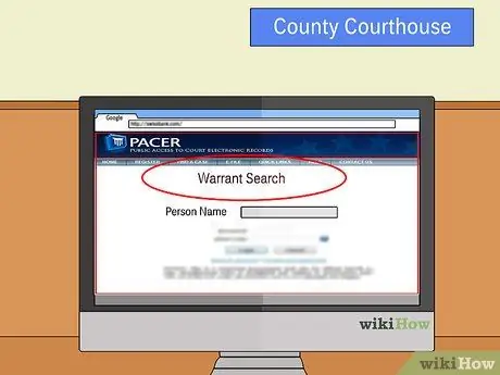 Узнайте, есть ли у вас ордер на арест Шаг 3