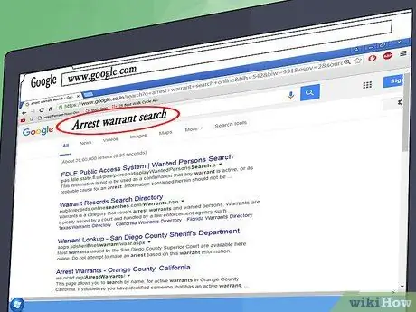 Узнайте, есть ли у вас ордер на арест Шаг 4