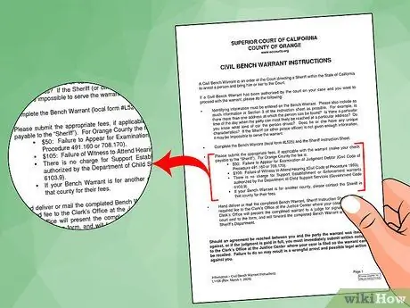 Узнайте, есть ли у вас ордер на арест Шаг 6