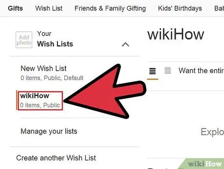 Создайте список желаний Amazon, шаг 7
