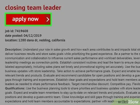 Подать заявку на работу на целевом этапе 6