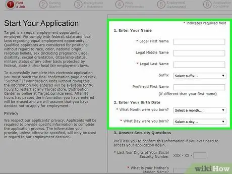 Подайте заявку на работу на целевом шаге 7