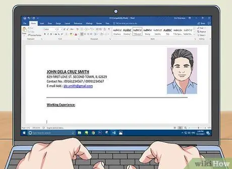 Улучшите свое резюме, шаг 2